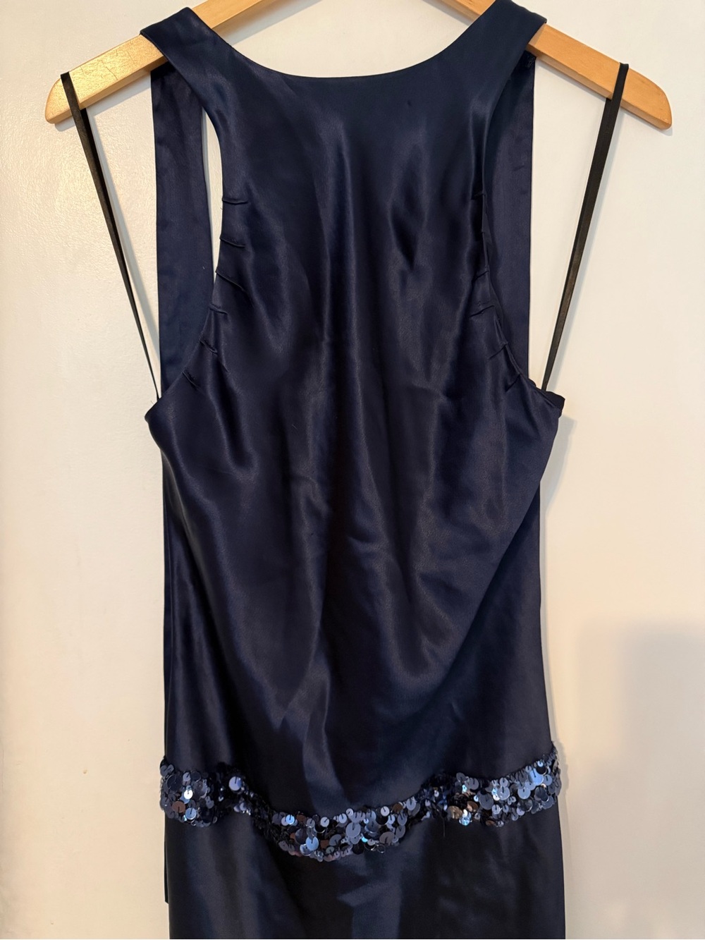 Vera Wang Navy Blue Dress AS SEEN IN GOSSIP GIRL size 8 (42) with Gold Label